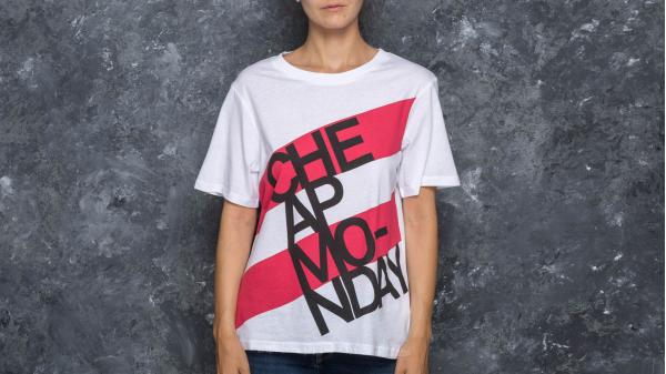 Cheap Monday Breeze Prop Logo Tee White