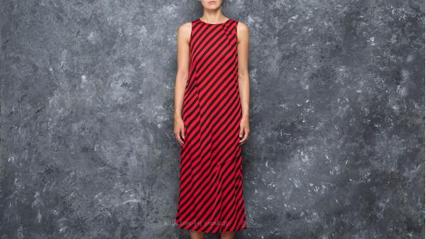Cheap Monday Use Slash Stripe Dress Red/ Black