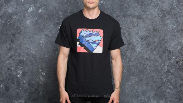 Pink Dolphin Fragment Waves Tee Black