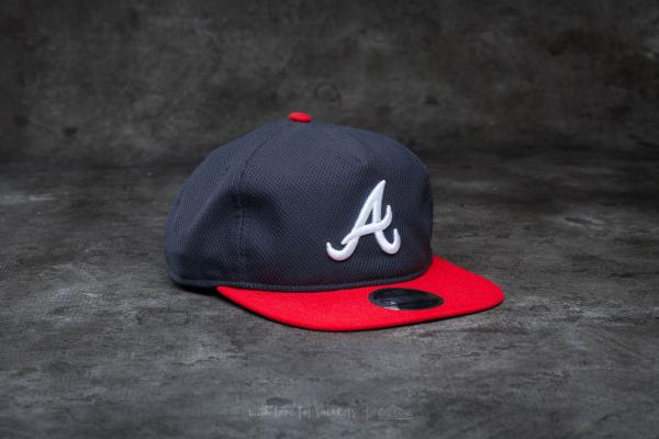 New Era 9Fifty Diamond Era Unstructure Atlanta Braves Cap Navy/ Scarlet