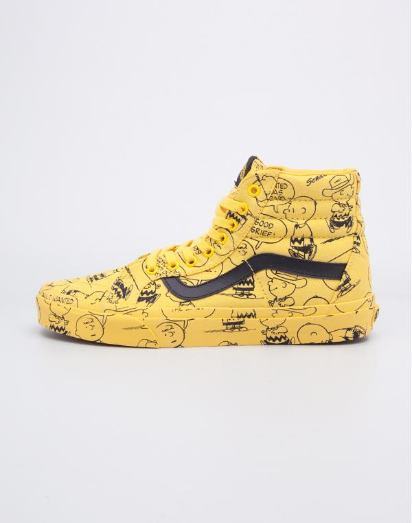 Sneakers - tenisky Vans Peanuts SK8-HI Reissue Charlie Brown / Maize