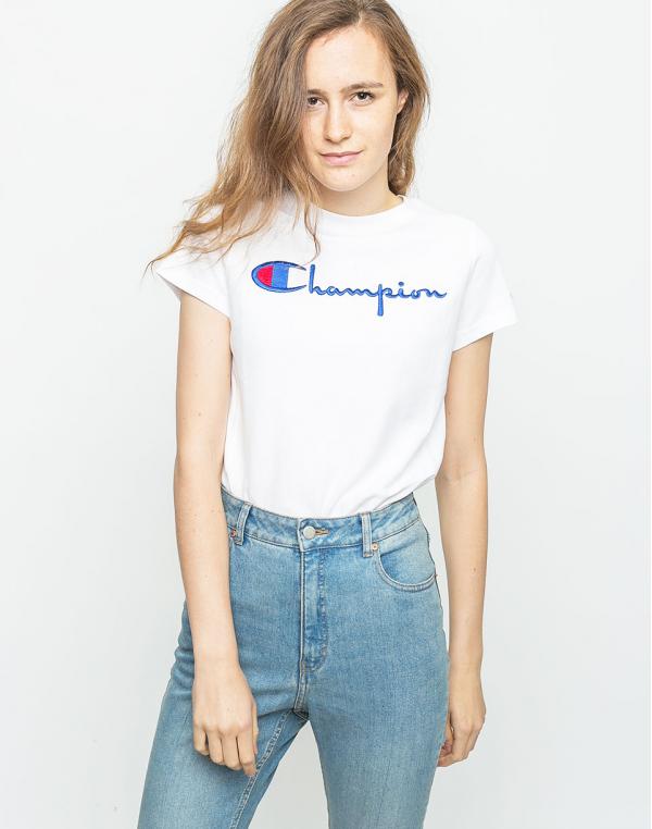 Jednobarevná Champion Crewneck WHT