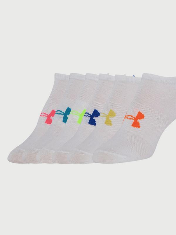Ponožky Under Armour W Solid 6 Pk (balení po 6) Bílá
