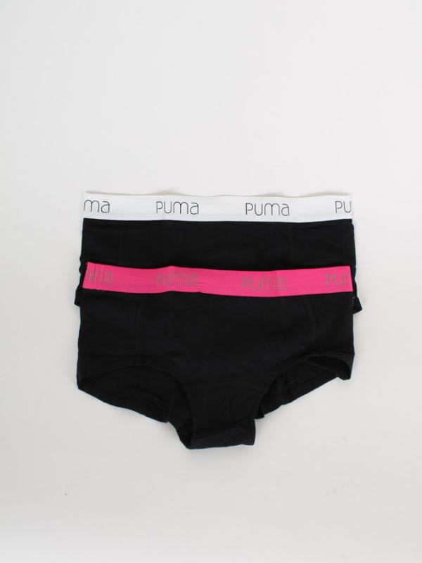 Kalhotky PUMA BASIC MINI SHORT 2 Pack Černá