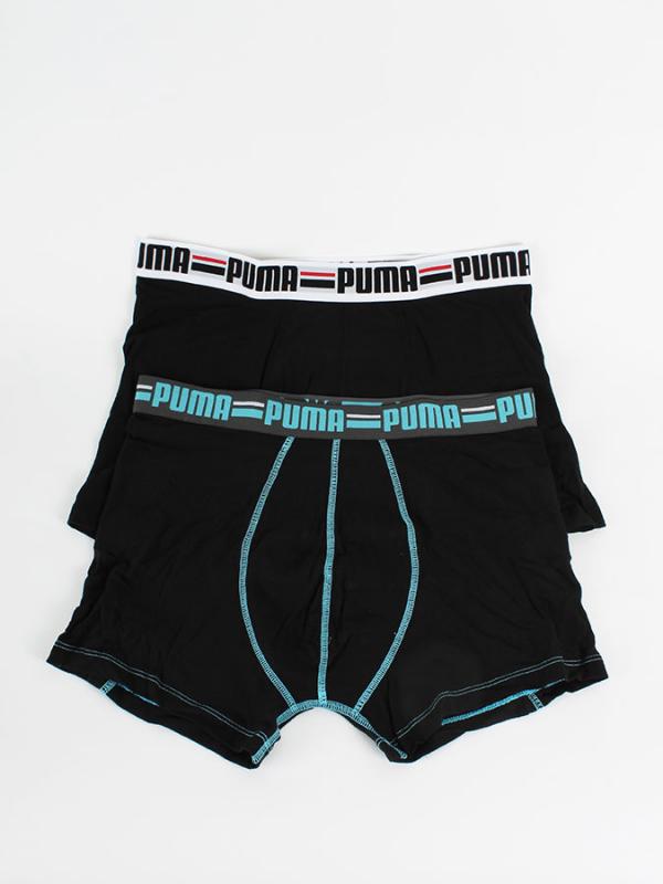 Boxerky Puma BRAND BOXER 2 Pack black Černá