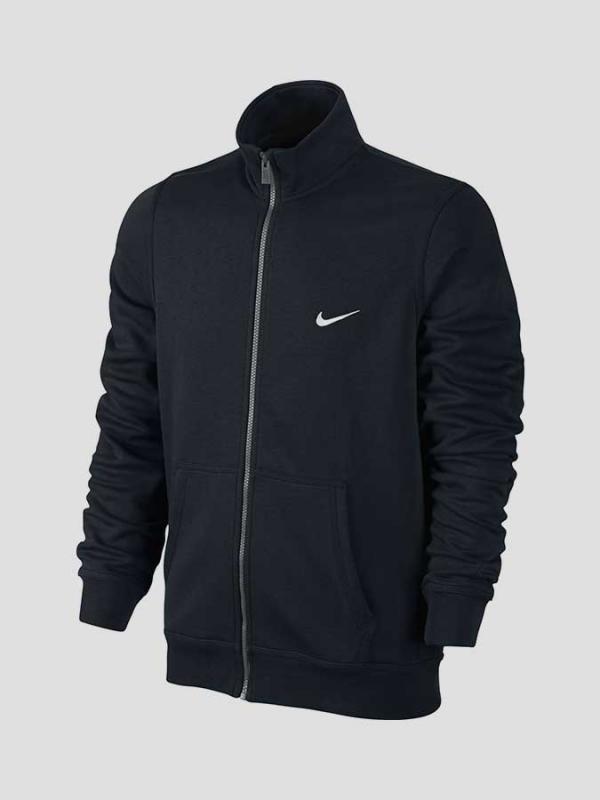 Mikina Nike CLUB TRACK JACKET-SWOOSH Černá