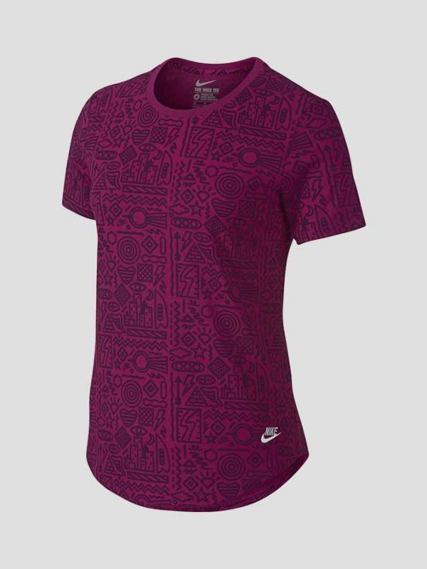 Tričko Nike TEE-FTWR DNA AOP Růžová