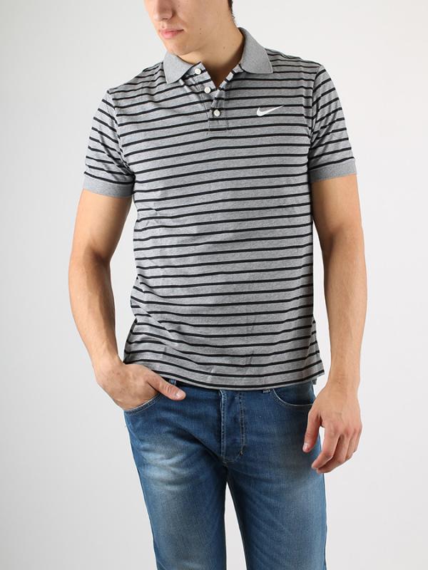 Tričko Nike MATCHUP POLO-MNI PRT STRP Šedá