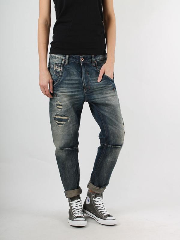 Džíny Diesel FAYZA L.32 PANTALONI Modrá