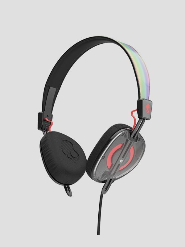 Sluchátka Skullcandy KNOCKOUT ON-EAR W/MIC 2 MASH-UP/MULTI/CORAL Fialová