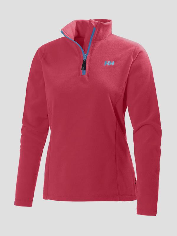 Mikina Helly Hansen W DAYBREAKER 1/2 ZIP FLEECE Červená