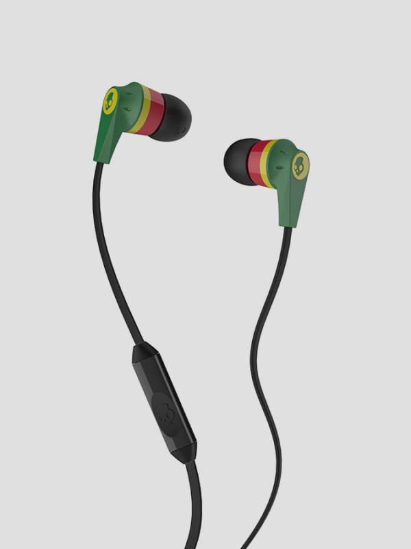Sluchátka Skullcandy INKD 2.0 IN-EAR W/MIC 1 RASTA Zelená