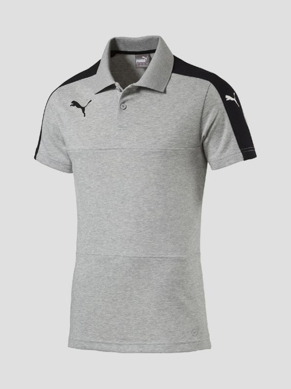 Tričko Puma Veloce Casuals Polo light gray heather Šedá