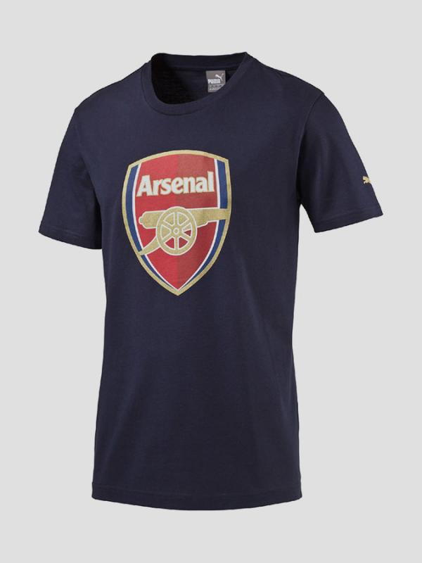 Tričko Puma AFC Fan Tee - Crest (Q3) black iris Černá