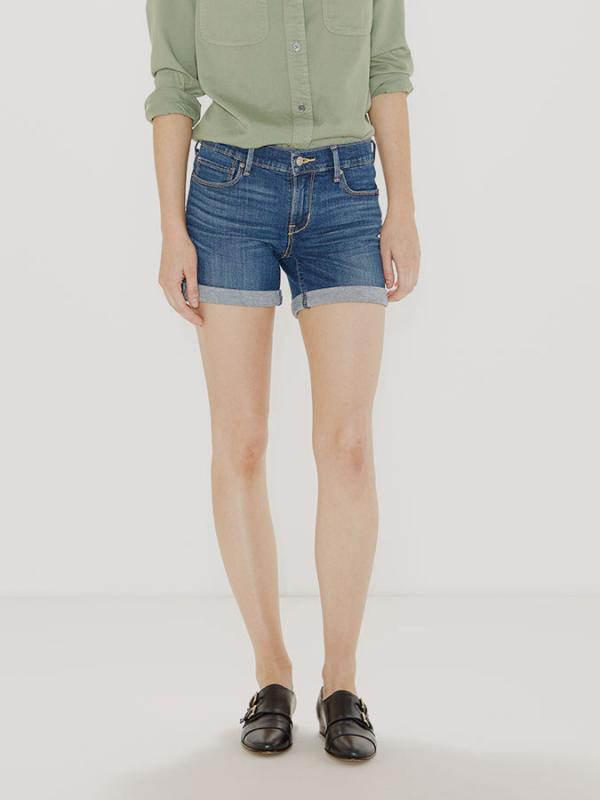 Kraťasy LEVI'S CUFFED SHORT Modrá