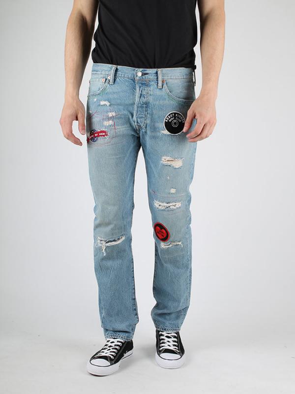 Džíny LEVI'S 501 LEVIS ORIGINAL FIT Modrá