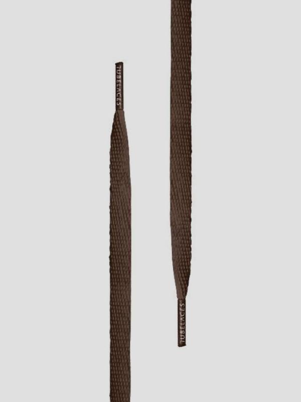 Tkaničky Tubelaces Silver Flat 90cm Hnědá