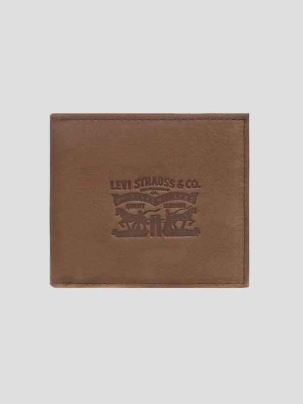 Peněženka LEVI'S Vintage Two Horse Bifold Coin Wallet Hnědá