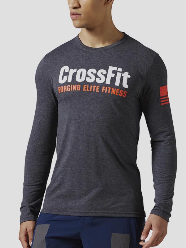 Tričko Reebok RCF FEF LS TEE Šedá