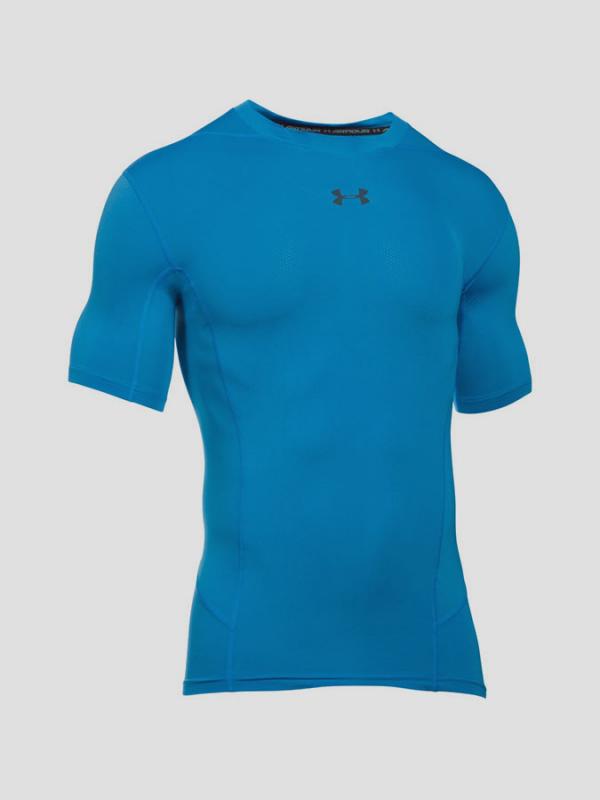 Kompresní tričko Under Armour Heatgear Supervent SS T Modrá