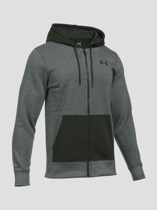 Mikina Under Armour Coldgear Storm Rival Cotton Nov. FZ Šedá