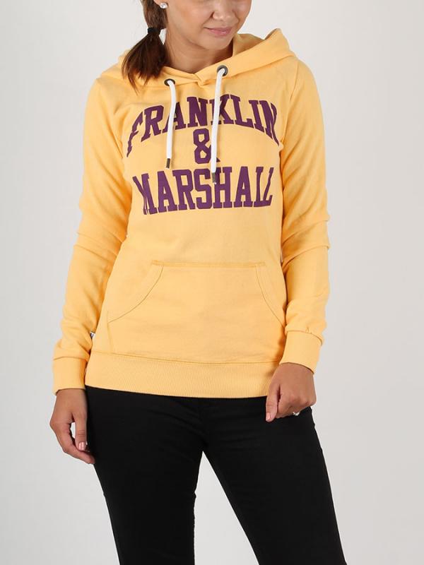 Mikina Franklin & Marshall FLEECE WOMAN Žlutá