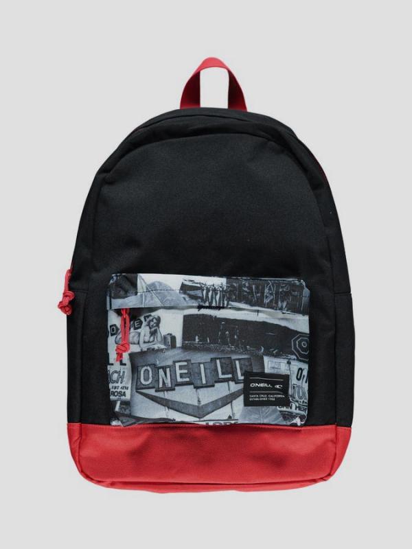 Batoh O´Neill BM COASTLINE GRAPHIC BACKPACK Černá