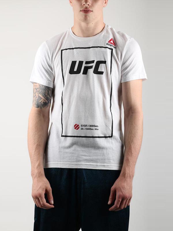 Tričko Reebok UFAN SS TRIBLND Bílá