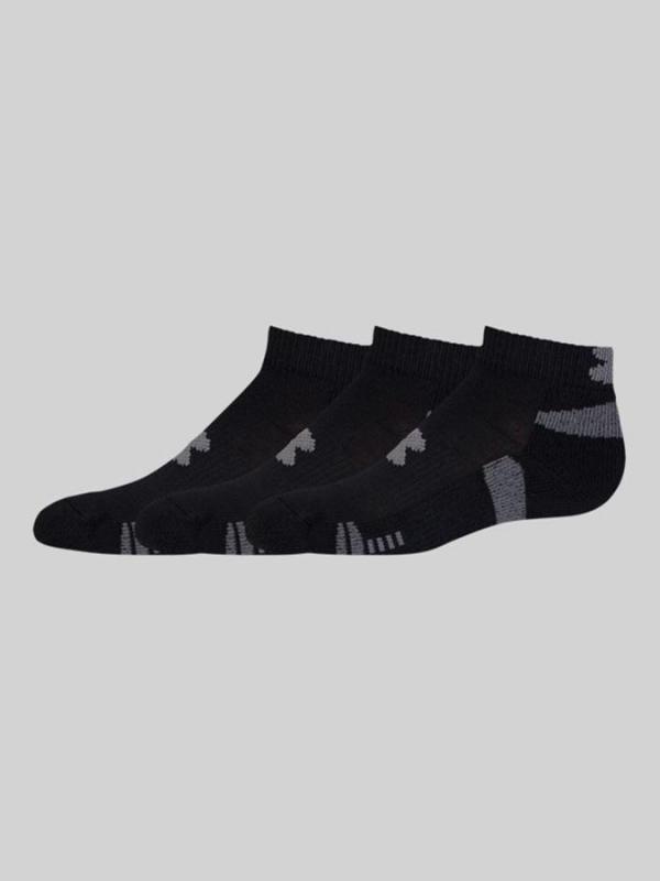 Ponožky Under Armour HeatGear 3 Pack Lo Cut YTH Černá