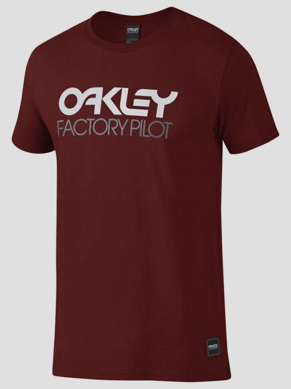 Tričko Oakley FP LOGO S/S TEE Červená