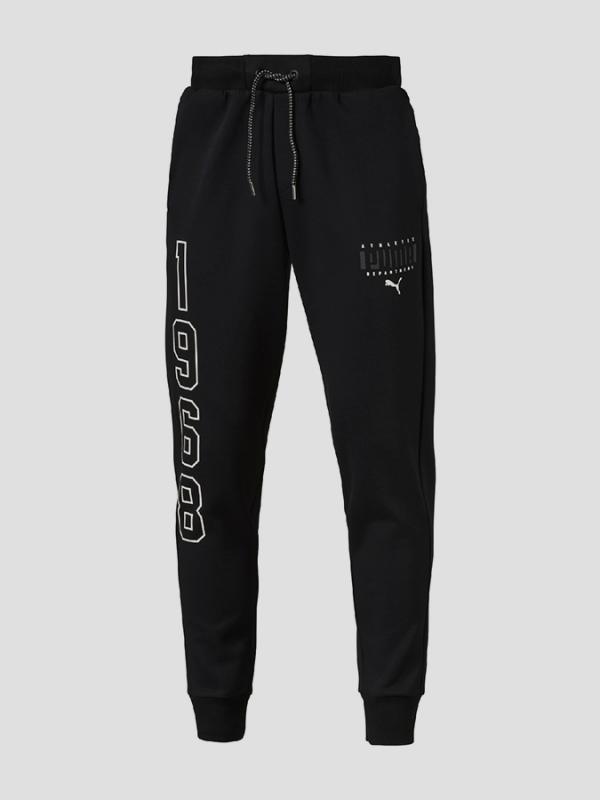 Tepláky Puma Athletic Pants cl. Cotton Black Černá