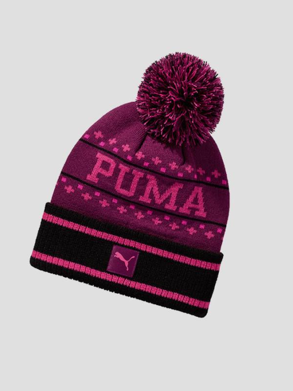 Čepice Puma Home team beanie Magenta Purpl Růžová