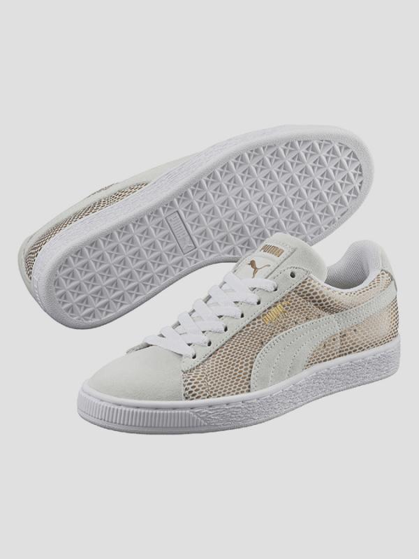Boty Puma Suede GOLD Wn s White Bílá