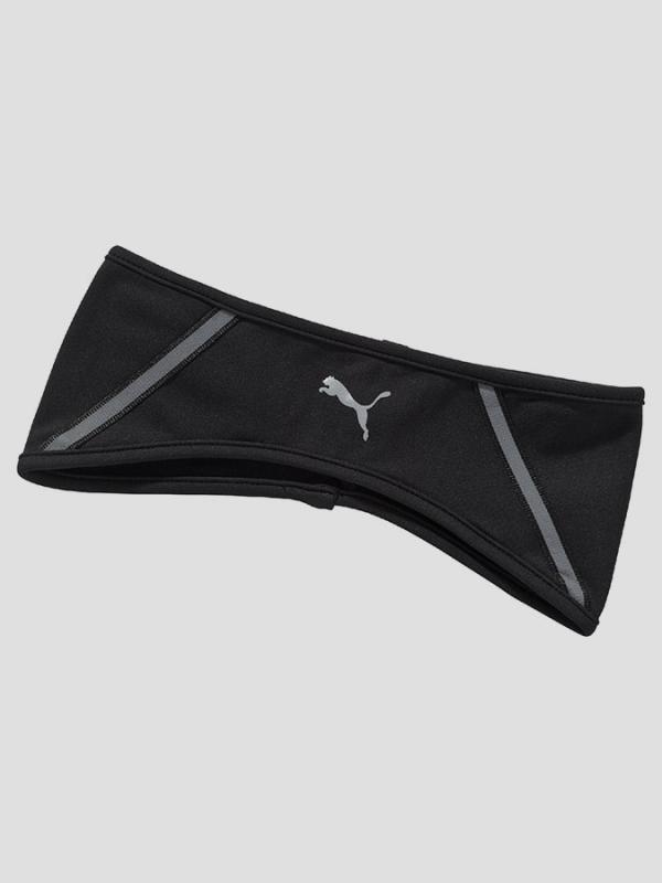 Čelenka Puma PR Headband Black- Silver Černá