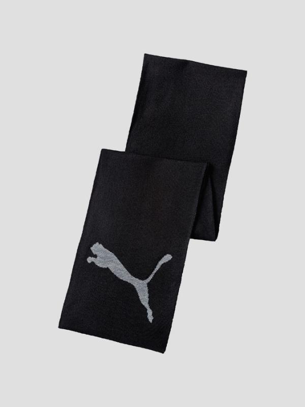 Šála Puma Big Cat Knit Scarf Black Černá
