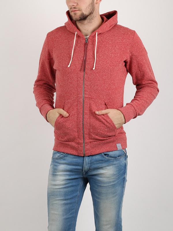 Mikina Replay POLY-COTTON FLEECE Červená