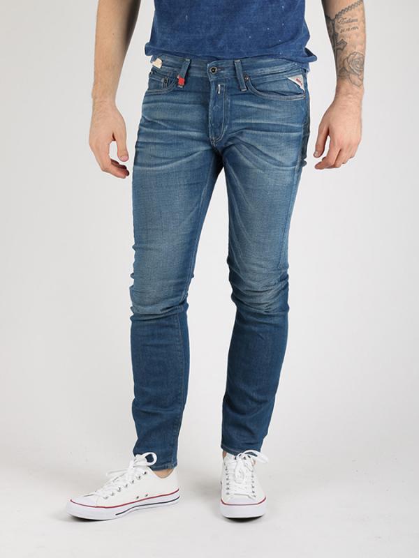 Džíny Replay 10 OZ LIGHT GREENCAST COMFORT DENIM Modrá