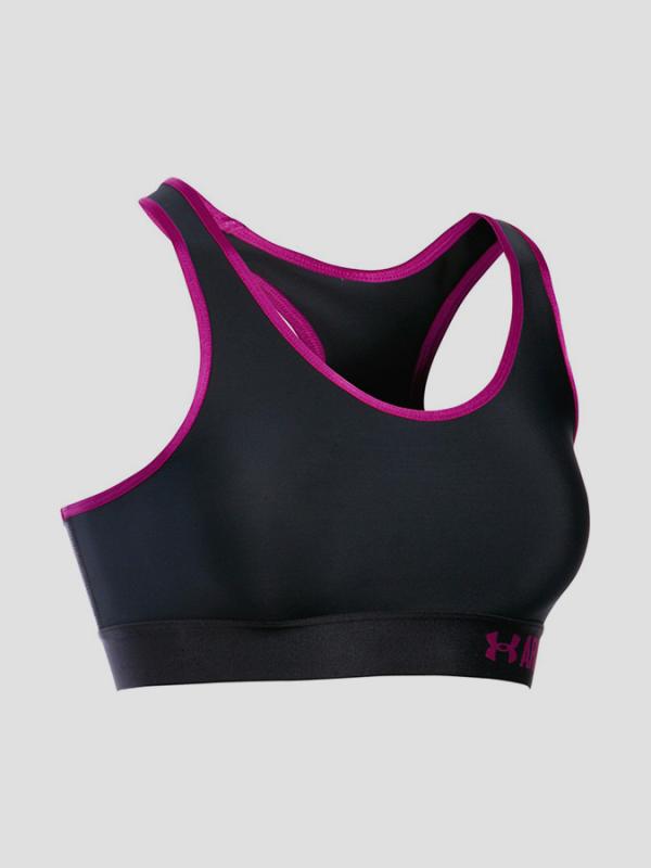 Podprsenka Under Armour Mid Solid Černá