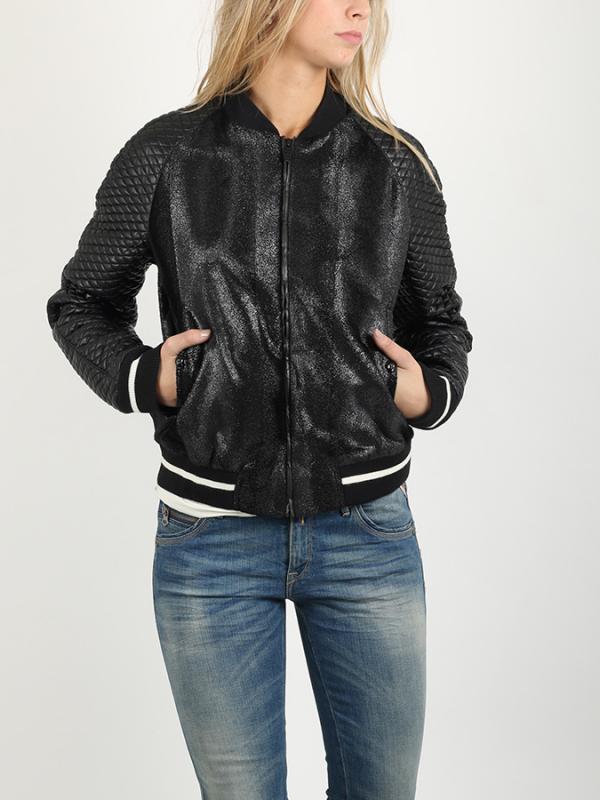 Bunda Replay W7135A Blouson Černá