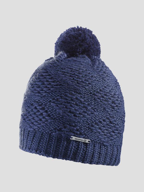 Čepice Salomon KUBA BEANIE Wisteria Navy Modrá