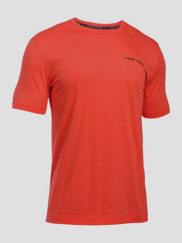 Tričko Under Armour Heatgear Charged Cotton SS T Oranžová