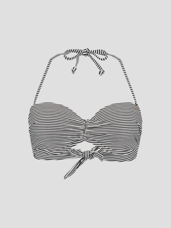 Top plavek O´Neill PW MOLDED WIRE BANDEAU TOP Šedá
