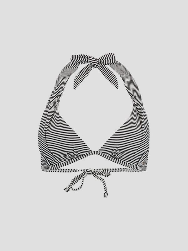 Top plavek O´Neill PW PRINT MOULDED HALTER TOP Šedá