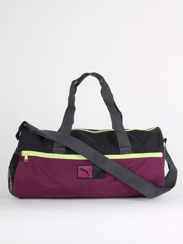 Taška Puma Power Train Barrel Bag Black-Magent Barevná
