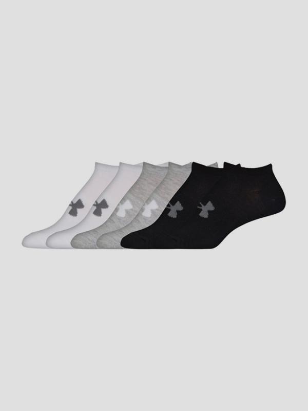 Ponožky Under Armour W Solid 6 Pack No Show Barevná