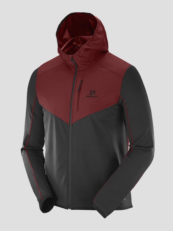 Bunda Salomon DISCOVERY WIND HOODIE M B Barevná