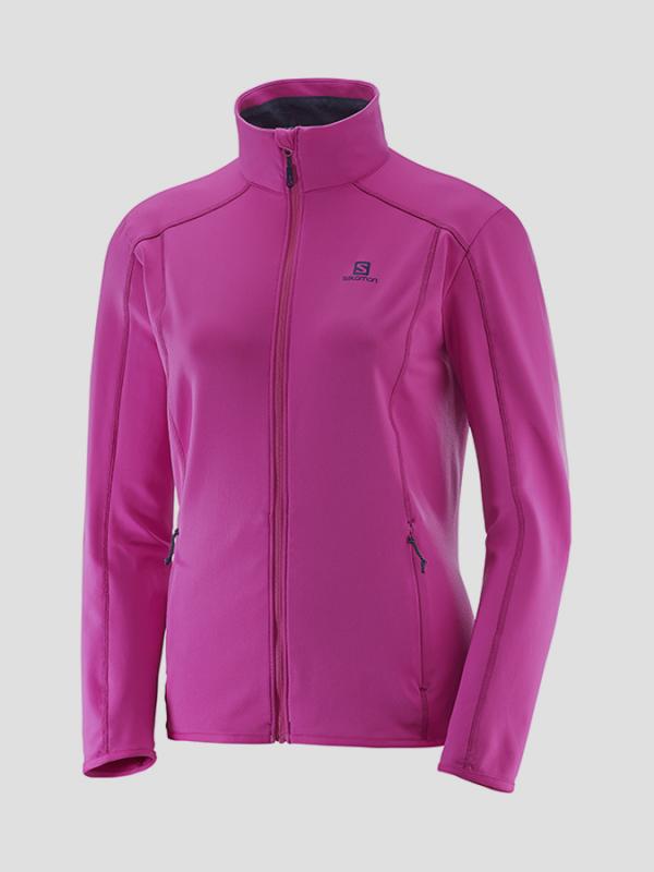 Mikina Salomon DISCOVERY FZ W Rose Violet Růžová