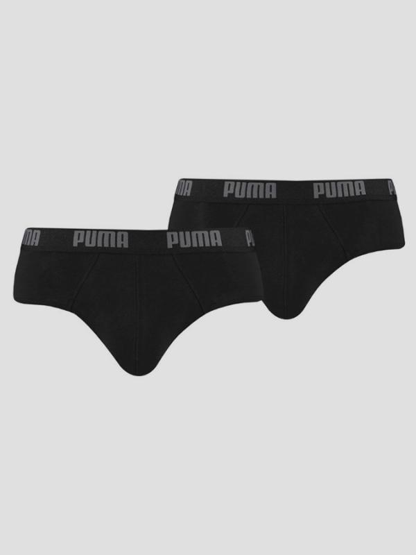 Slipy Puma Basic Brief 2 Pack Černá