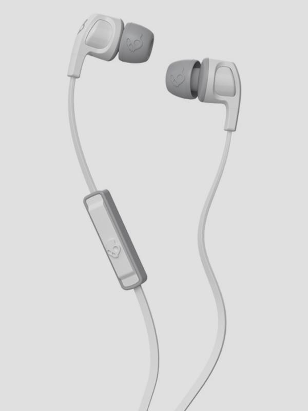 Sluchátka Skullcandy SMOKIN BUD 2 IN-EAR W/MIC 1 WHITE/WHITE/GRAY Bílá