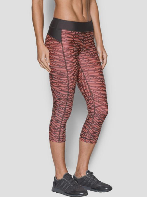Kompresní legíny Under Armour HeatGear Printed Capri Barevná